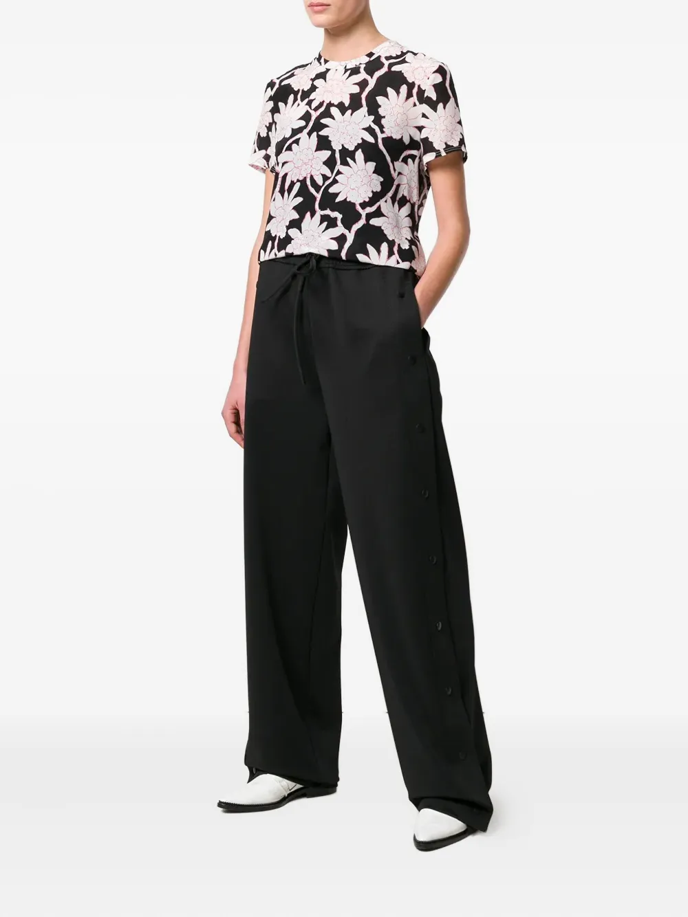 Valentino Garavani Popflowers print top Zwart