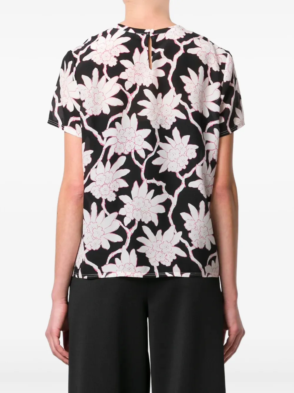Valentino Garavani Popflowers print top Zwart