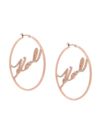 Karl Lagerfeld Hoop Earrings Farfetch Karl Lagerfeld Hoop Earrings