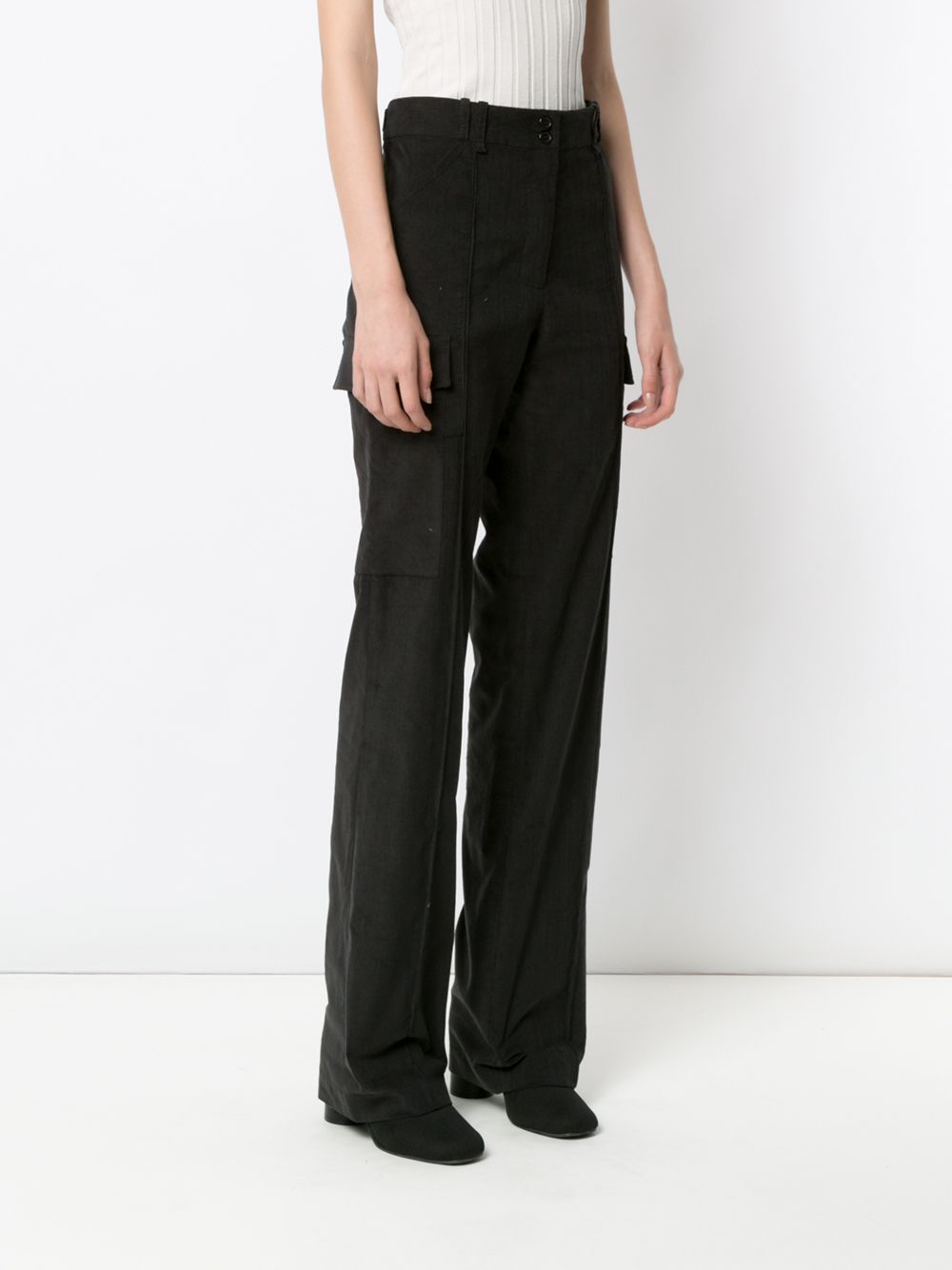 фото Gloria Coelho flared cargo trousers