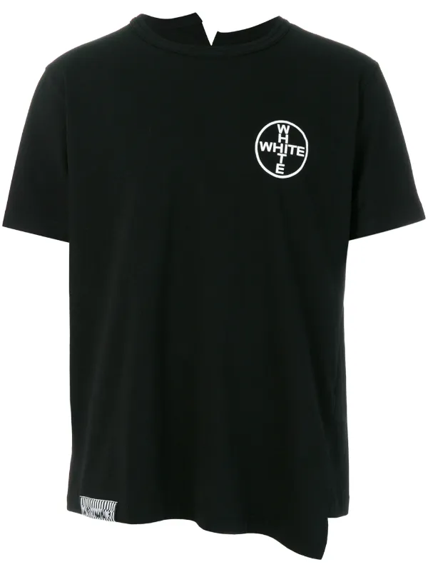 off white t shirt cross on back