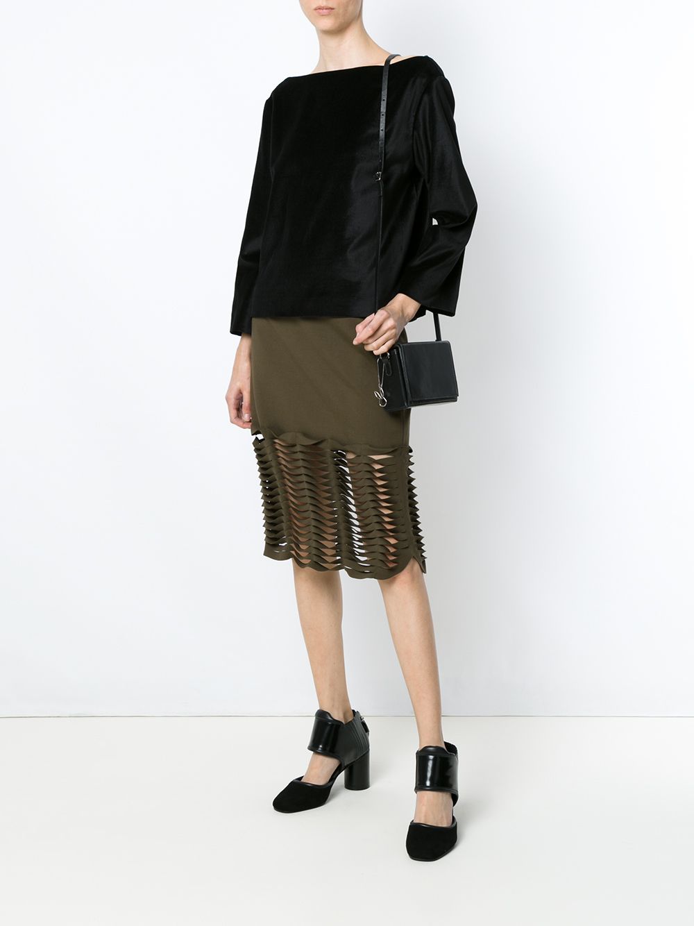 фото Gloria Coelho cut out skirt