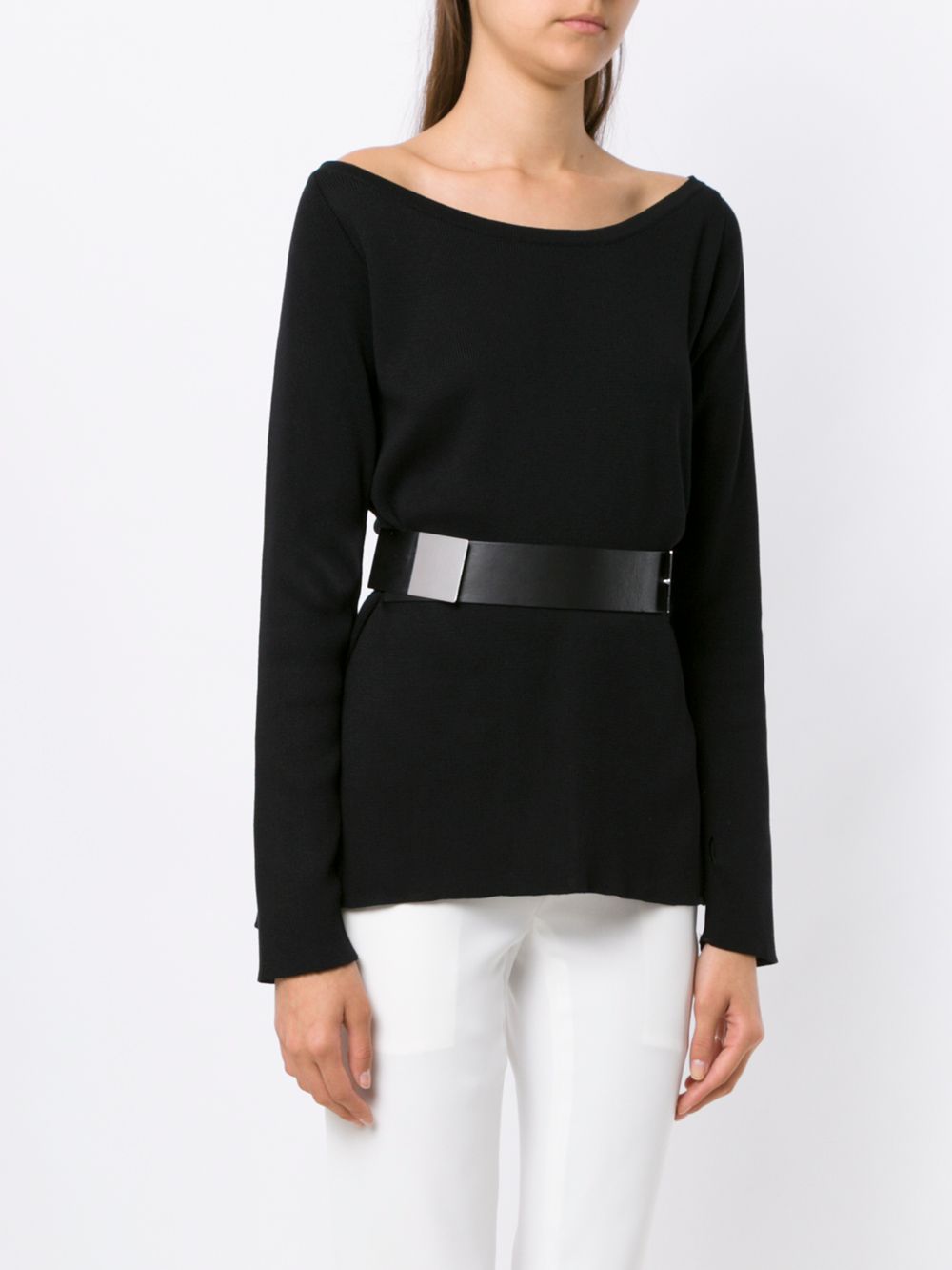 фото Gloria Coelho belted knit blouse