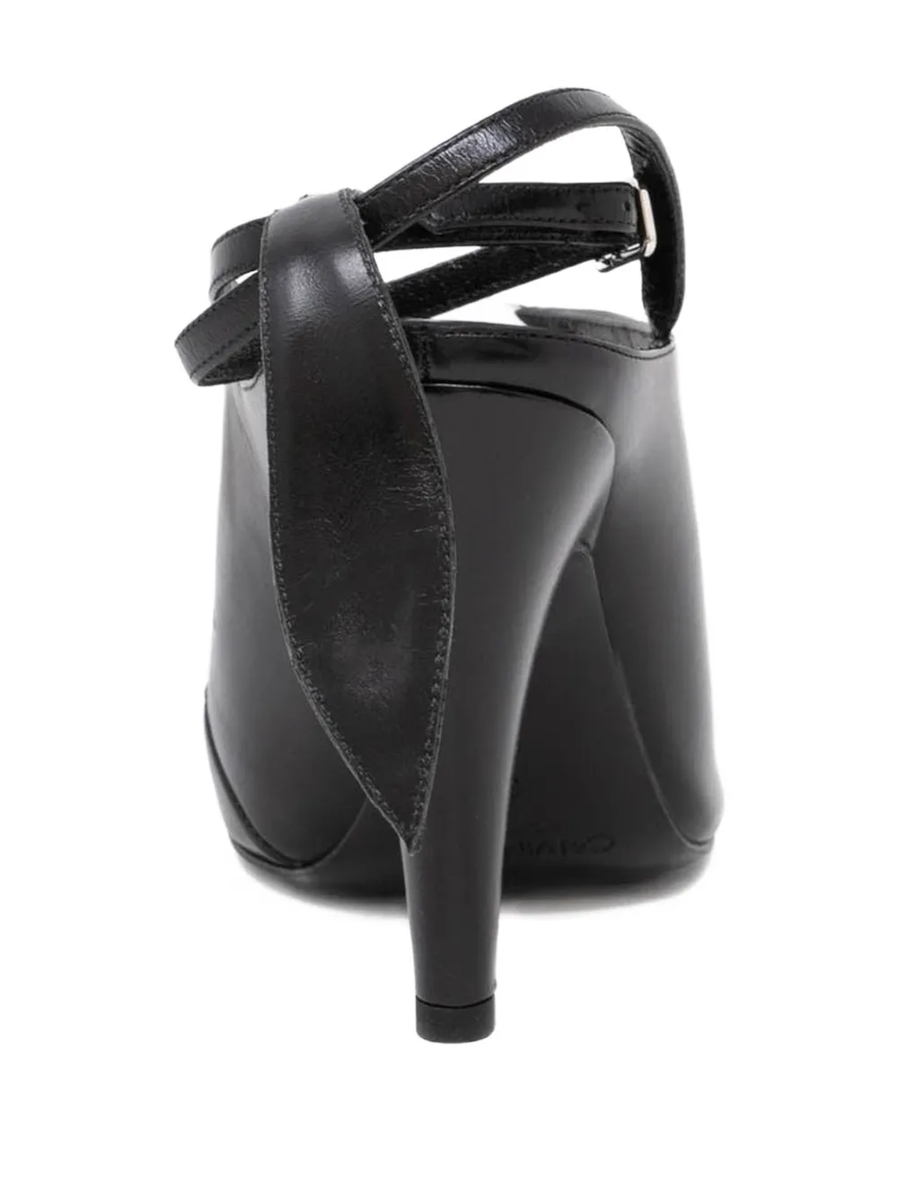 Calvin Klein Kai 105 cut-out leren pumps Zwart