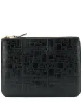 Comme Des Garçons Wallet textured pochette - Black