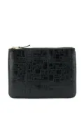 Comme Des Garçons Wallet leather clutch bag - Black