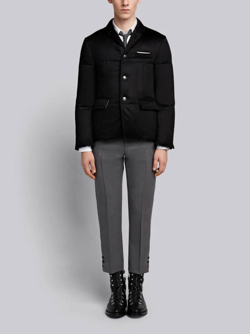 Tonal Grosgrain Down Sport Coat Thom Browne Official