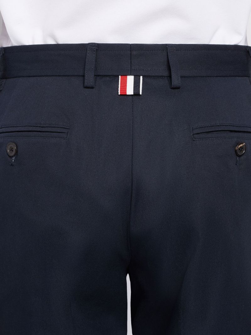 Navy Cotton Twill Unconstructed Chino Trouser