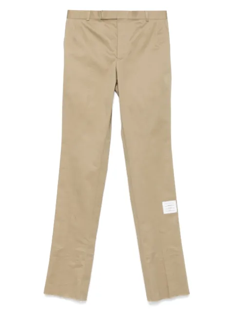 Thom Browne pantalones chinos de sarga