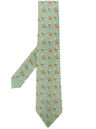 hermes fox tie