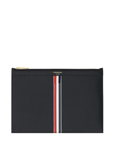 Thom Browne RWB-stripe leather tablet holder