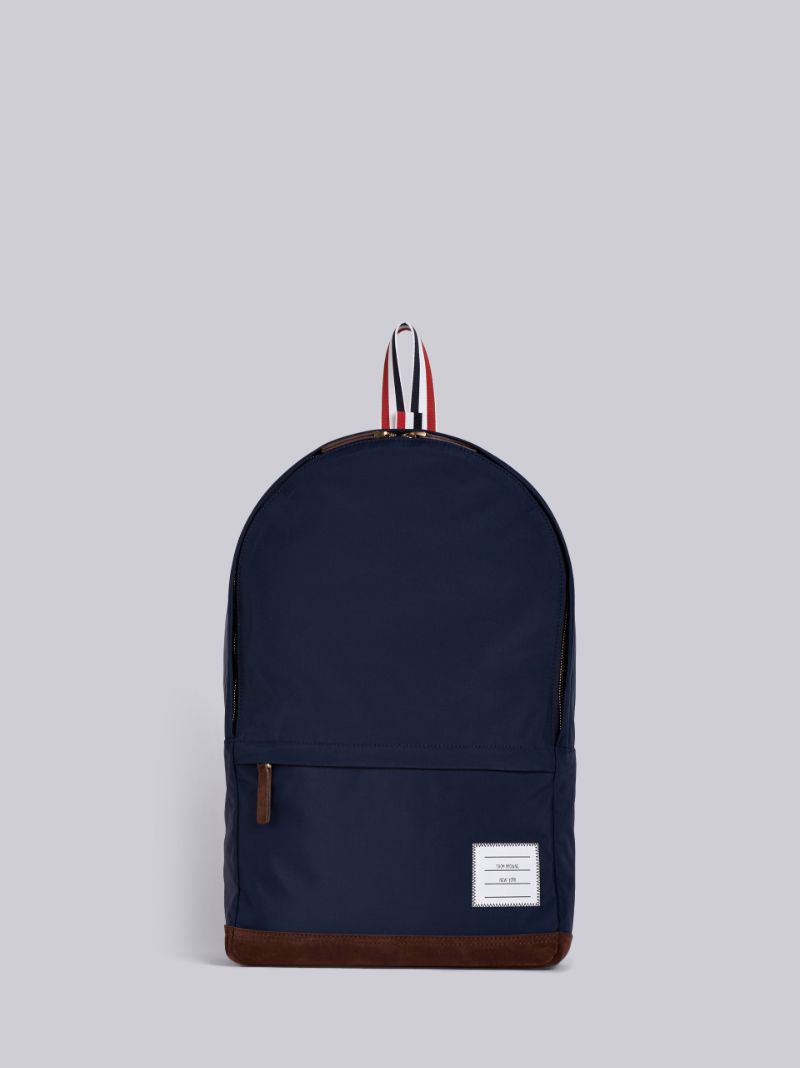 Unstructured Backpack In Nylon Tech And Suede | Thom Browne Official