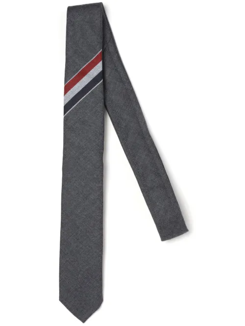 Thom Browne RWB-motif tie - Gris - Thom Browne - Modalova