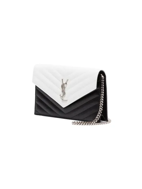 black and white ysl bag