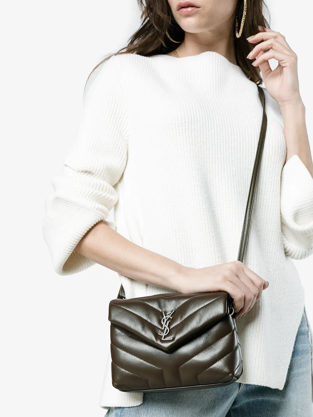 loulou small quilted leather shoulder bag