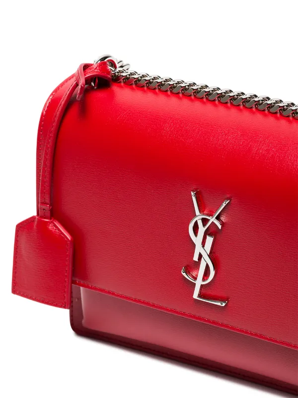 Saint Laurent Red Purse 2024 favors