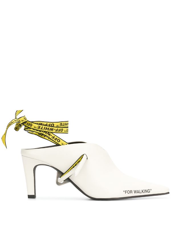 off white for walking mules