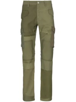 Calça jeans com patchwork