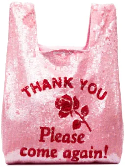 Ashish Bags For Women Farfetch Pink Thank You Sequin Tote