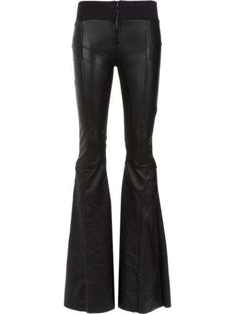 ANDREA BOGOSIAN ANDREA BOGOSIAN PANELS FLARED TROUSERS - BLACK,00269312562201