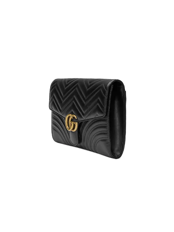 gucci black clutch bag