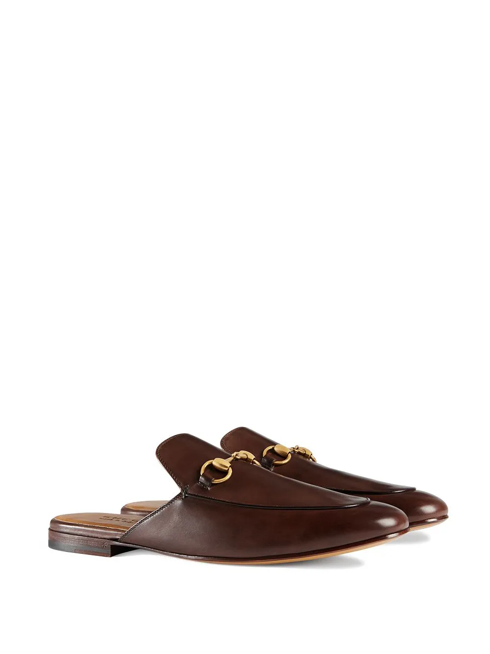 leather horsebit slipper