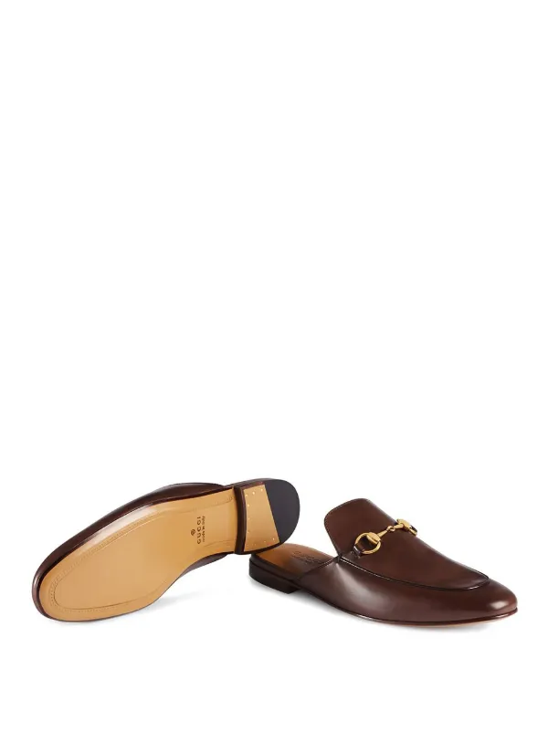 leather horsebit slipper