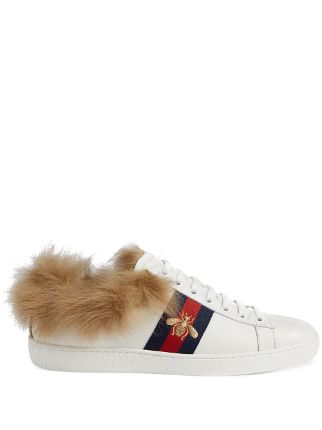 Gucci Ace sneaker with fur HK$7,200 ✈ Overseas Shopping ✈ Fast HK Delivery,  Great Price