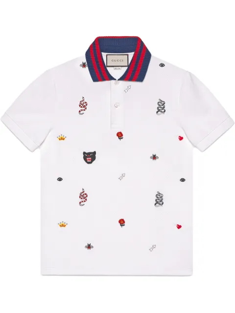 【新品】【レア】GUCCI エンブロイダリー ポロシャツ