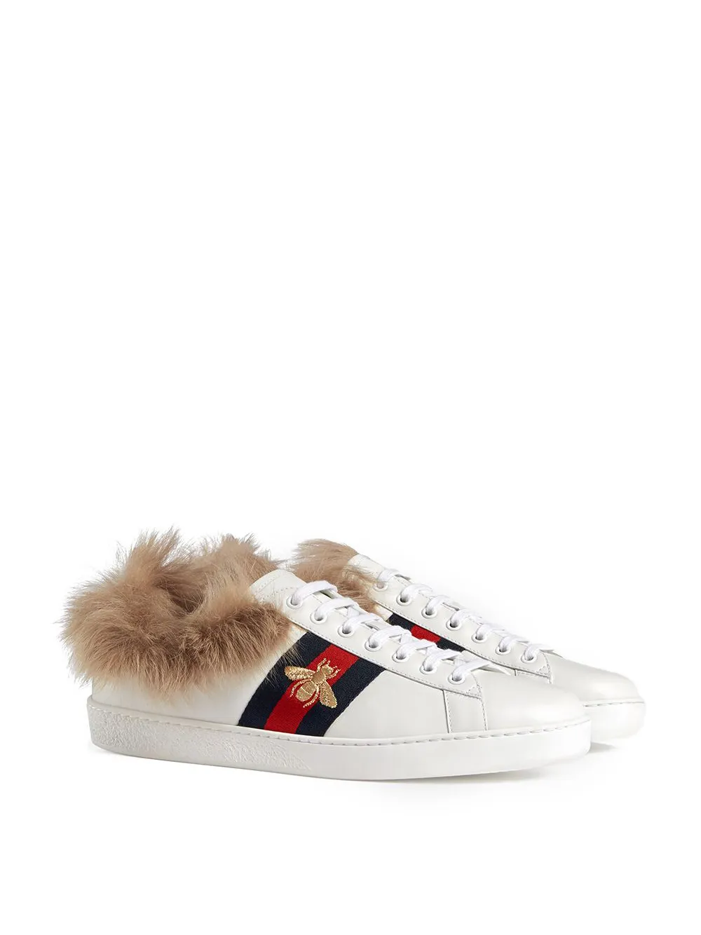 gucci ace with fur