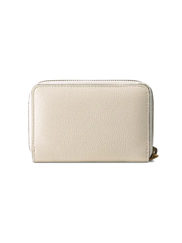 gucci print leather card case