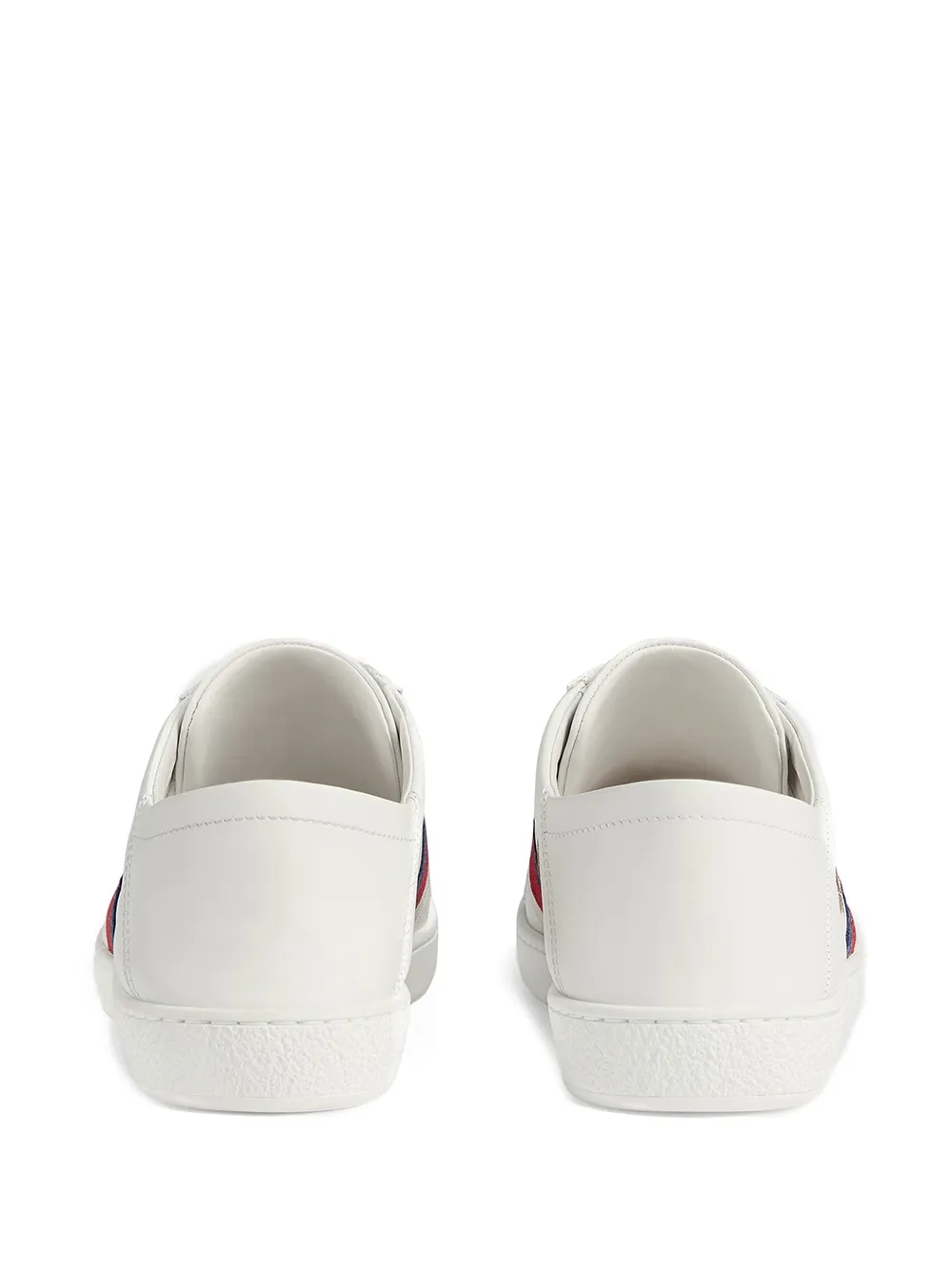 Women's Ace sneaker with bee in white leather