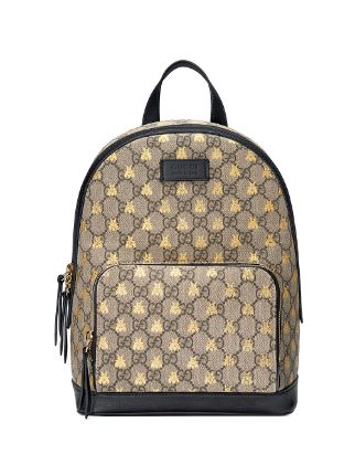 Gucci GG Supreme Bees Backpack - Farfetch