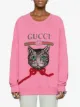 Gucci Gucci logo sweatshirt with Mystic Cat