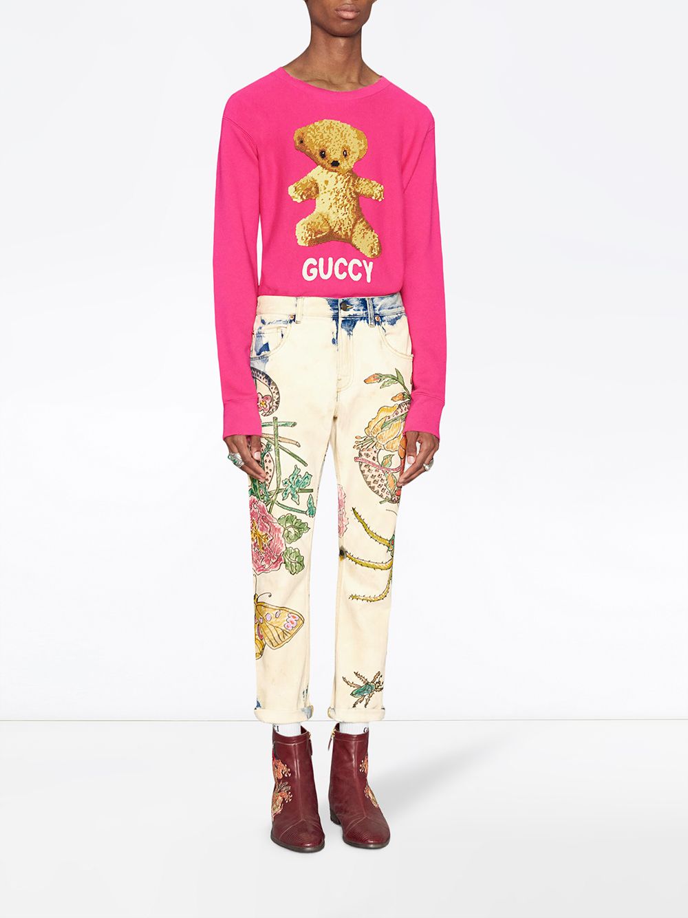 Used] GUCCI Teddy Bear Sweatshirt / Cotton / Pink / Solid / Luxury / Secast  ref.506284 - Joli Closet