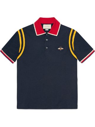 gucci bee polo black