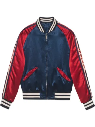 gucci blue bomber jacket