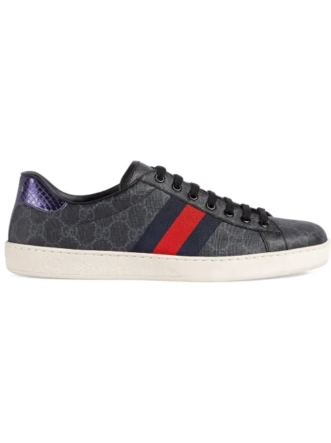 gucci new ace webbed low top sneaker