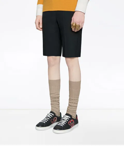 gucci ace kingsnake print sneaker