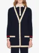 Gucci embroidered oversized knitted cardigan