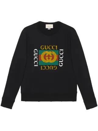 Gucci Cotton Sweatshirt With Gucci Logo Farfetch