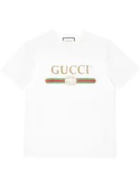 gucci logo t shirt white