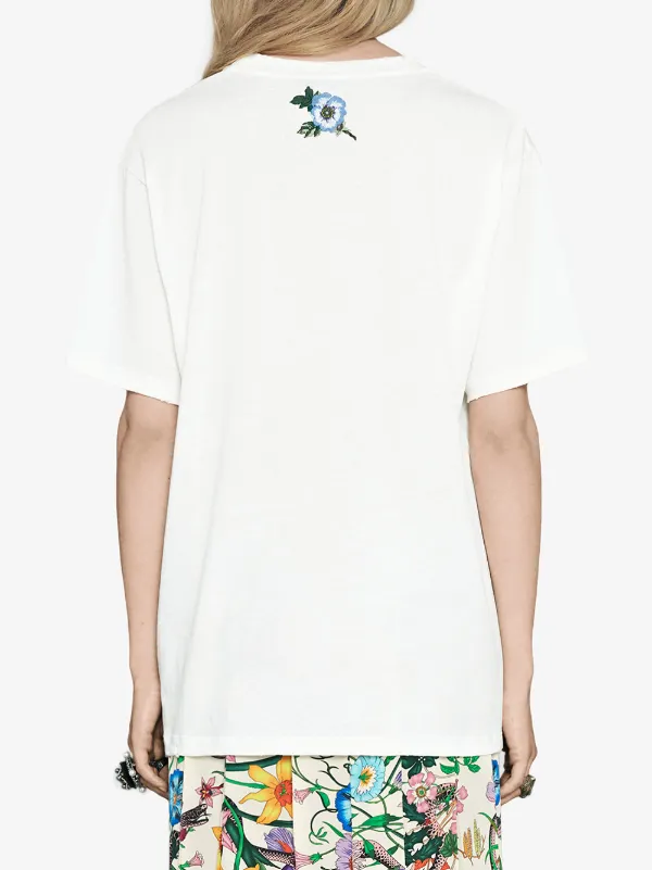 Gucci - Oversized Logo T-Shirt - Women - Cotton - XXS - White