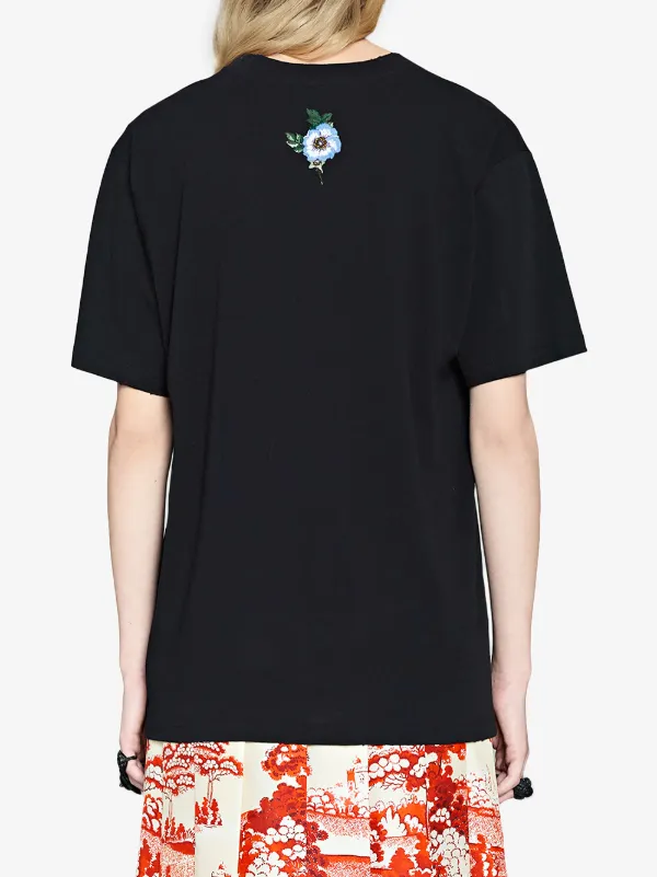 gucci t shirt with flower on back