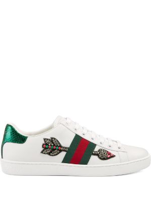 gucci white trainers womens