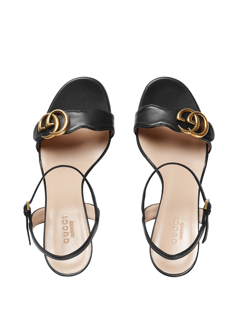 GUCCI Nadeline logo-embellished leather flip flops