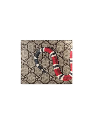gucci supreme snake wallet