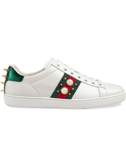 gucci ace metallic sneakers