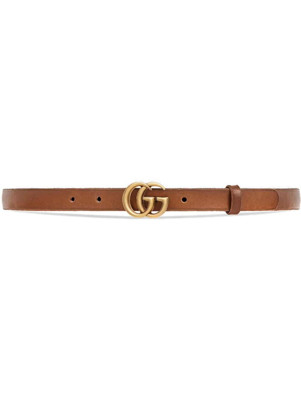 Reversible leather belt with double g store buckle price