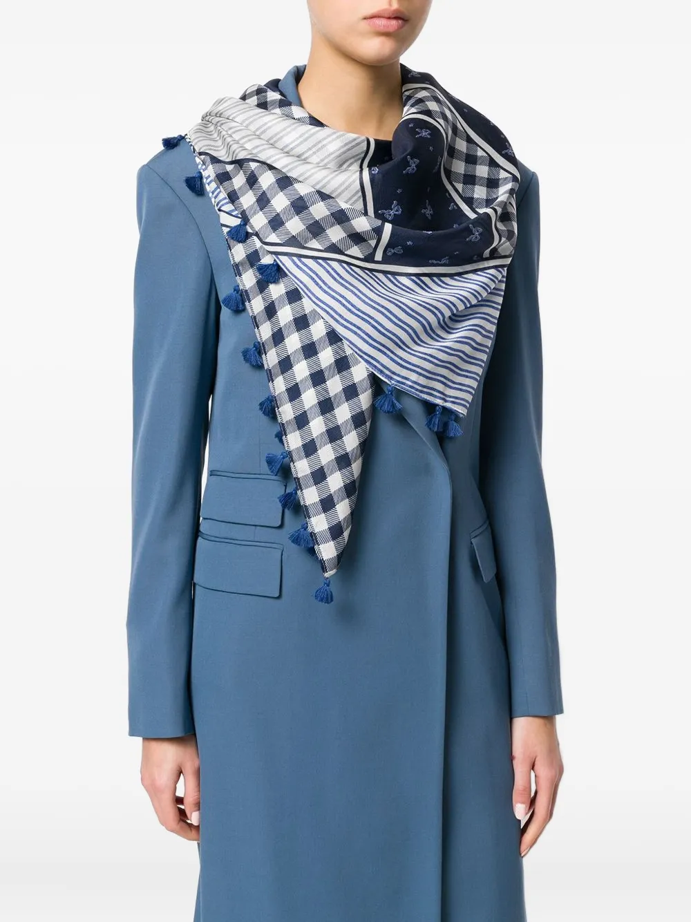 Weekend Max Mara tassel-detail multi-print scarf | Image 2